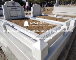 Alternative view of Özel Yapım Mermer Kafesli Mezar Modeli