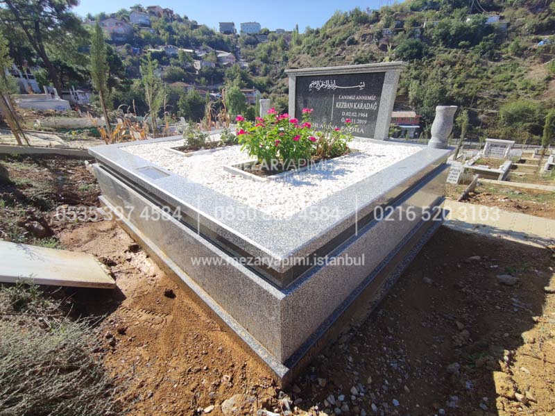 Cift Kisilik Beta Granit Komple 5cm Kalinlikta Blok Mezar 6