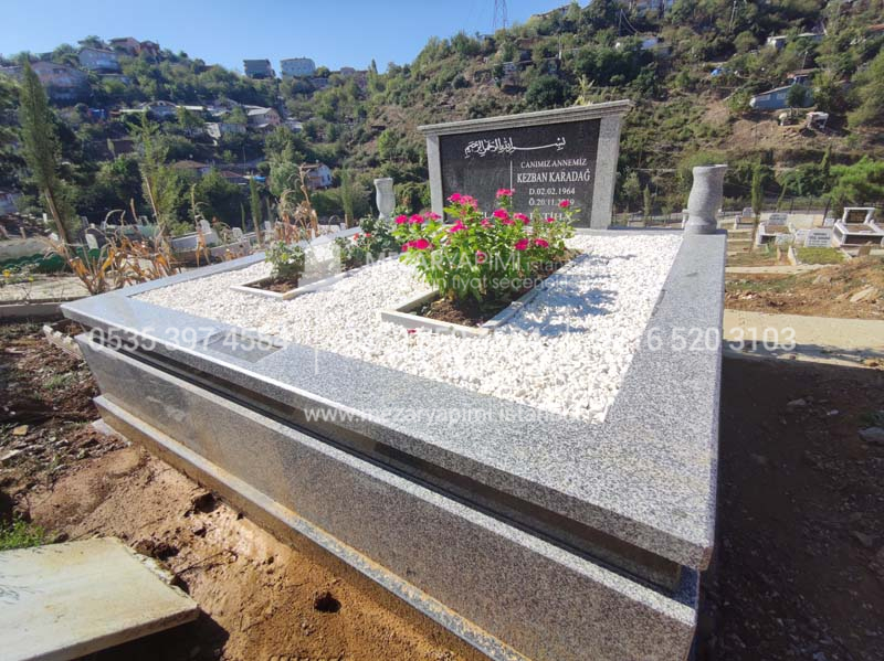 Cift Kisilik Beta Granit Komple 5cm Kalinlikta Blok Mezar 7