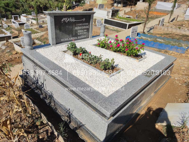 Cift Kisilik Beta Granit Komple 5cm Kalinlikta Blok Mezarr 9