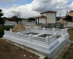 Ozel Cnc Kesim Mermer Aile Mezar Modeli 2