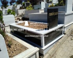 Tek Kişilik Baştaşı ve Gövde Granit Mezar