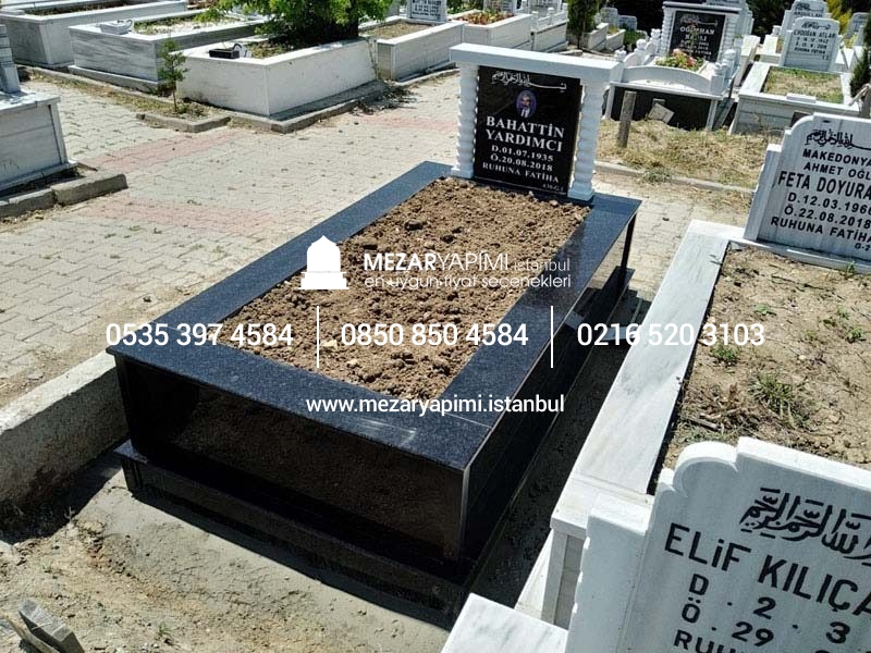 Tek Kişilik Komple Granit Mermer Sütunlu Model - Görsel 3