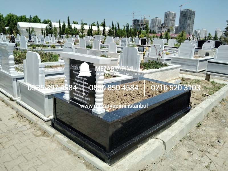 Tek Kişilik Komple Granit Mermer Sütunlu Model - Görsel 8