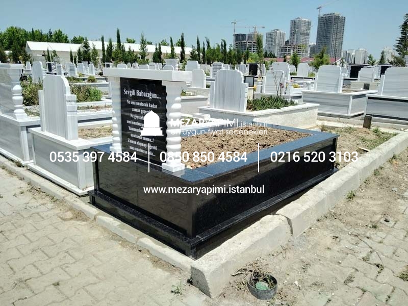 Tek Kişilik Komple Granit Mermer Sütunlu Model - Görsel 6