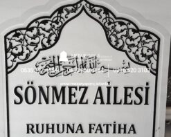 Desen İşlemeli Mermer Mezar Taşı Modelleri