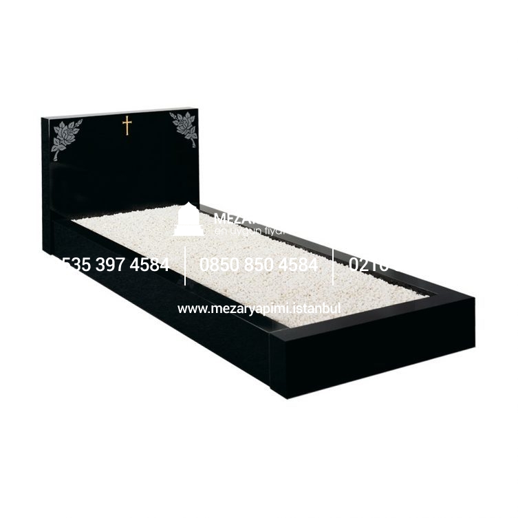 EU57 Absolute Black Granit Mezar - Avrupa'ya Mezar Satışı