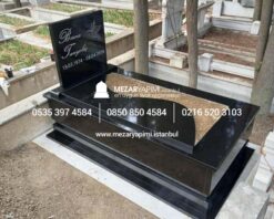 Komple 5 cm Kalınlıkta Absolute Black Siyah Granit Mezar - Görsel 11