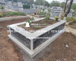 Alternative view of Tek Kişilik Gövde Siyah Mermer Mezar