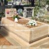Traverten Konik Kesim Komple 8-15 cm Blok Mezar Modeli