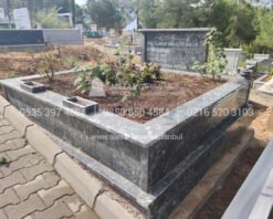 iki Kisilik Komple Siyah Mermer Mezar-1