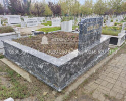 iki Kisilik Komple Siyah Mermer Mezar-4