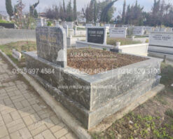 iki Kisilik Komple Siyah Mermer Mezar-6