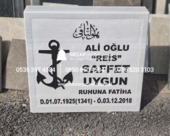 Alternative view of Gemi Dümeni ve Çapa İşlemeli Mermer Baş Taşı Modeli