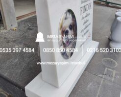 Alternative view of Resimli Abide Model Evcil Hayvan Mezar Taşı