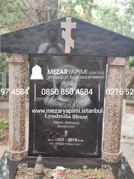 Gayrimüslim Mezar Modelleri Granit - Görsel 5