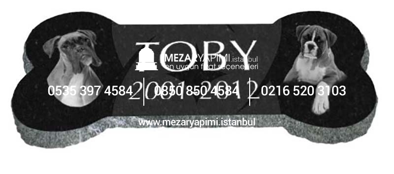 Granit Kemik Köpek Mezar Taşı - Görsel 8