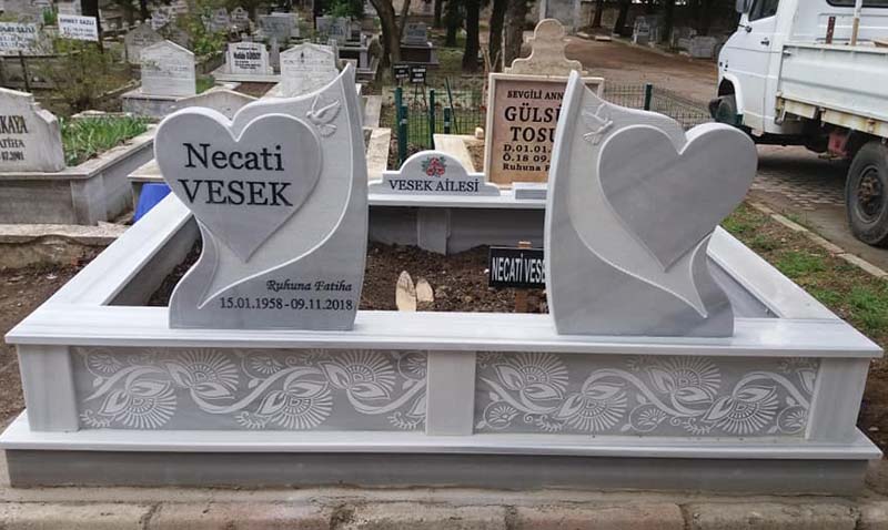 cift kisilik cnc islemeli mezar modelleri