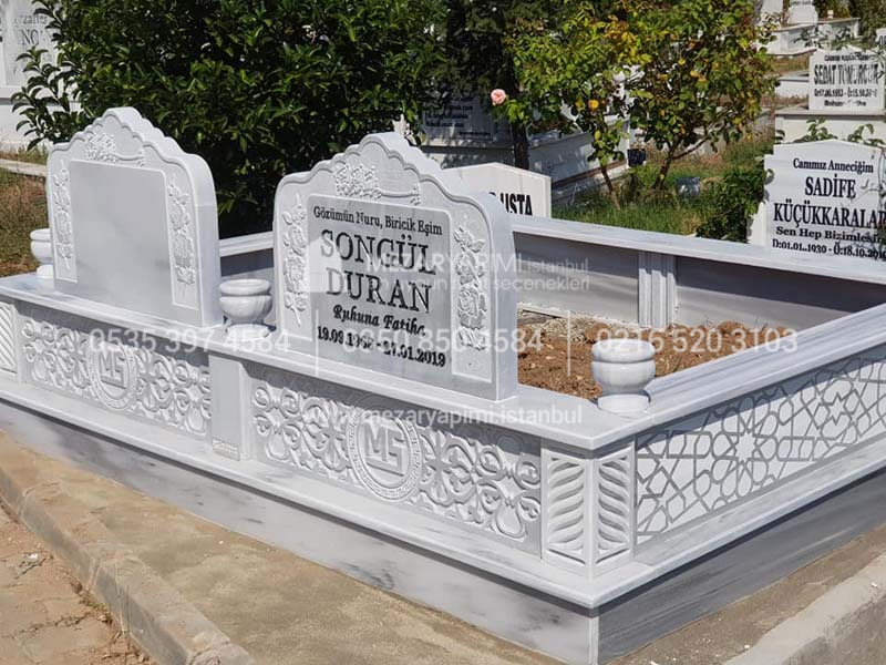 cift kisilik cnc islemeli mezar modelleri