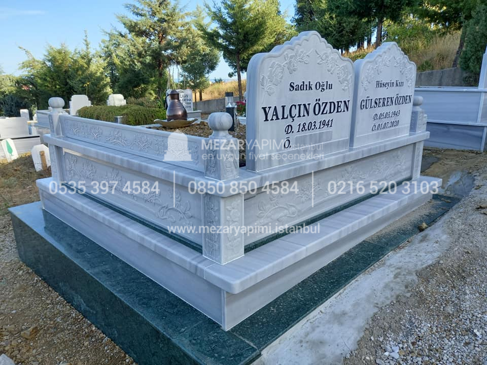 cift kisilik cnc islemeli mezar modelleri