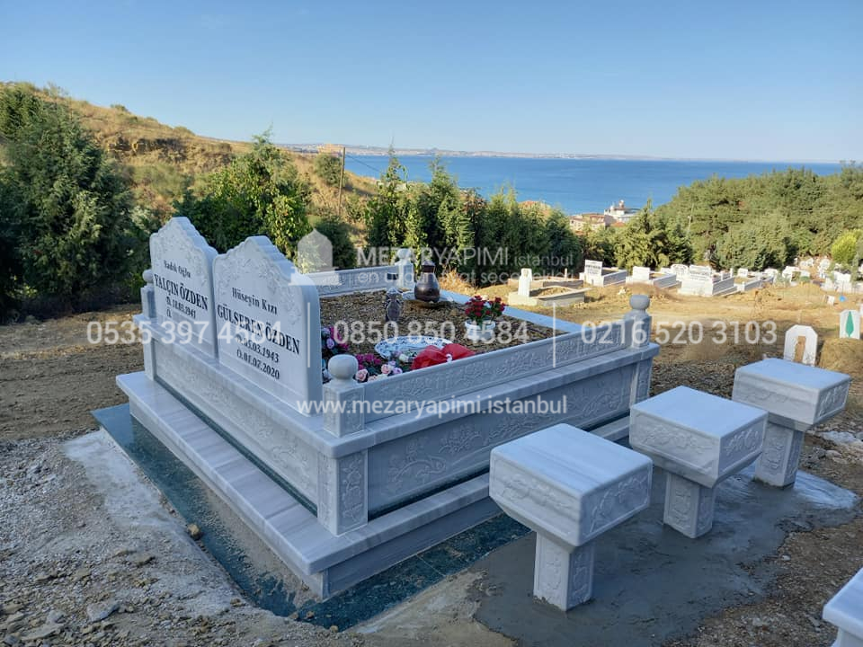 cift kisilik cnc islemeli mezar modelleri