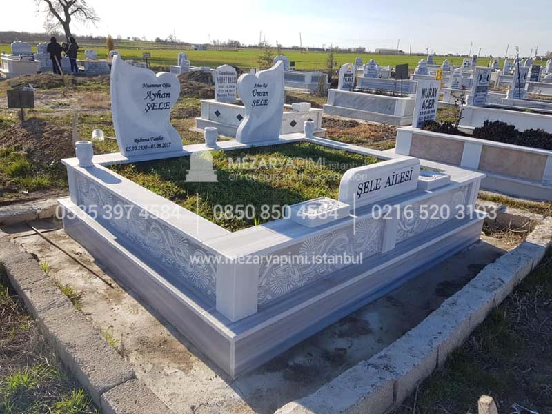 cift kisilik cnc islemeli mezar modelleri