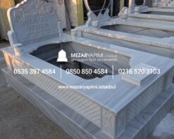 Tek Kişilik Cnc Desen İşlemeli Mermer Mezar Modelleri - Görsel 25