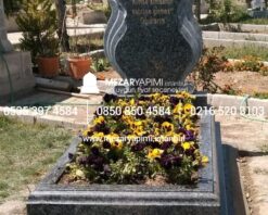 G-111 Tek Kişilik Profilli Granit Blok Mezar Modeli - Görsel 7