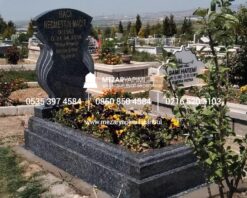 G-111 Tek Kişilik Profilli Granit Blok Mezar Modeli - Görsel 5