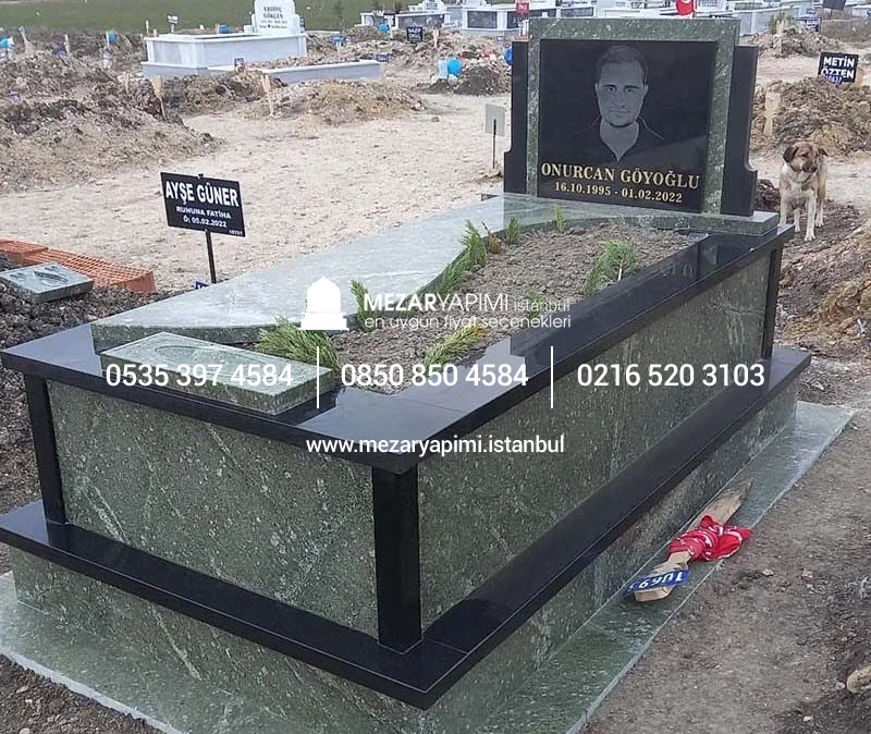 Yeşil Granit Mezar Modeli - Görsel 6