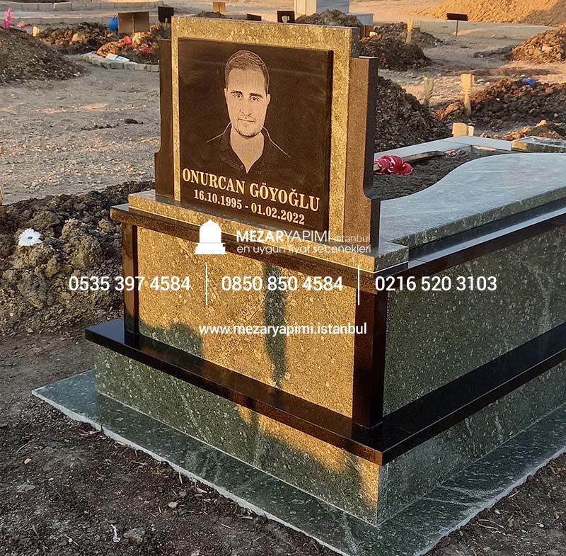 Yeşil Granit Mezar Modeli - Görsel 2