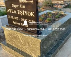 Yeşil Granit Mezar Modeli - Görsel 3