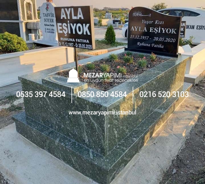 Yeşil Granit Mezar Modeli - Görsel 8