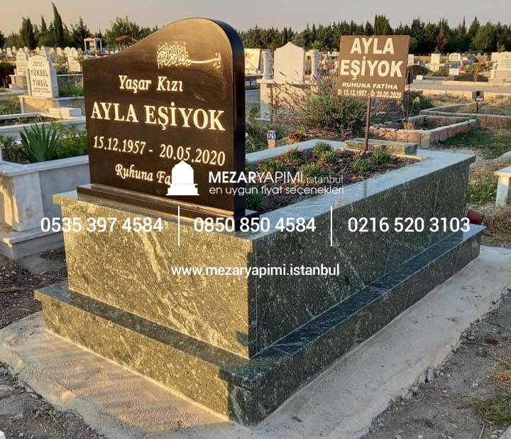 Yeşil Granit Mezar Modeli - Görsel 9