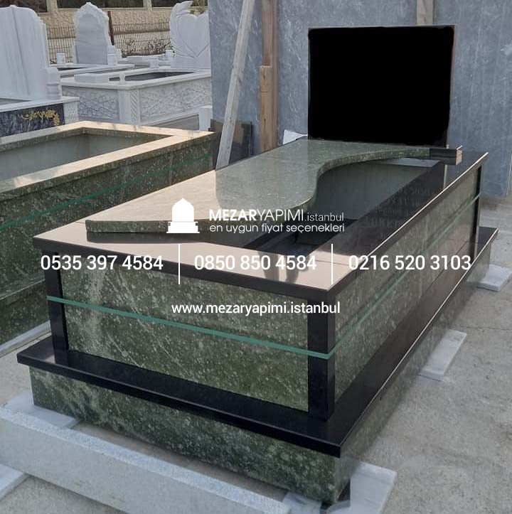 Yeşil Granit Mezar Modeli - Görsel 4