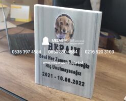 Evcil Hayvan (Kedi&Köpek) Mezar Taşı Mermer