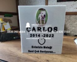 Resimli Evcil Hayvan (Kedi&Köpek) Mermer Mezar Taşı - Görsel 3