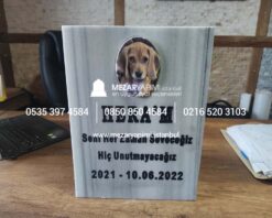 Resimli Evcil Hayvan (Kedi&Köpek) Mermer Mezar Taşı - Görsel 4