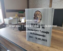 Resimli Evcil Hayvan (Kedi&Köpek) Mermer Mezar Taşı - Görsel 9