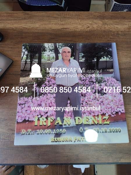 Mezar Taşına Porselen Resim Fotoğraf 50X50cm - Görsel 14