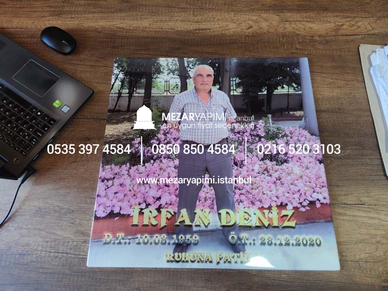 Mezar Taşına Porselen Resim Fotoğraf 50X50cm - Görsel 11
