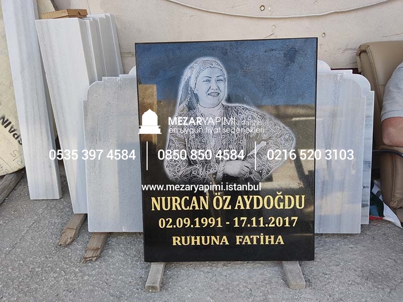Mezar Taşı Üzerine Lazer Resim 50x60cm - Görsel 3