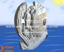 Melek Mezar Taşı Cnc İşlemeli - Görsel 5