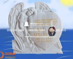 Melek Mezar Taşı Cnc İşlemeli - Görsel 8