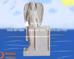 Alternative view of Melek Mezar Taşı Cnc İşlemeli