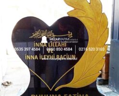 Alternative view of Cnc Çiçek İşlemeli Granit Mezar Taşı