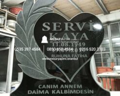 Cnc Çiçek İşlemeli Granit Mezar Taşı - Görsel 6