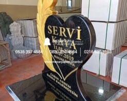 Cnc Çiçek İşlemeli Granit Mezar Taşı - Görsel 7