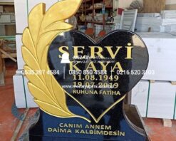 Cnc Çiçek İşlemeli Granit Mezar Taşı