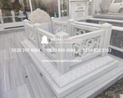 Cnc İşlemeli Kafesli Osmanlı Mezar Modeli - Görsel 3